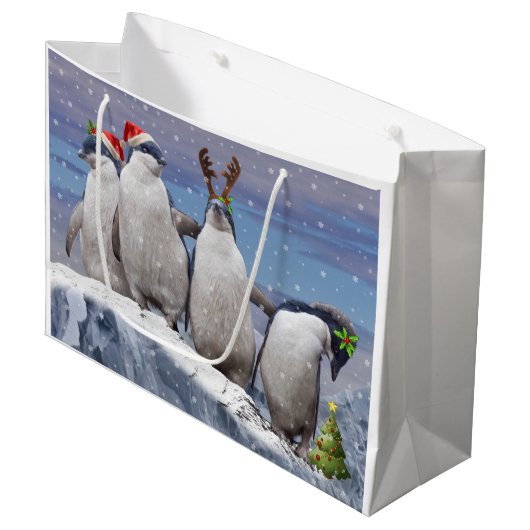Party Pingos Große Geschenktasche Geschenktüte (Vorderseite Schrägansicht)