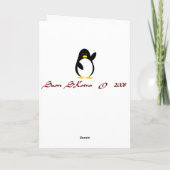 Party Pinguin Card Karte (Rückseite)