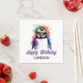 Party Pinguin-Sonnenbrille, Kindergeburt Serviette (Beispiel)