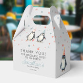 Party Pinguine, Aquarell, Kindergeburtstag Geschenkschachtel