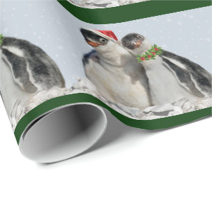 Party Pinguine Wrapping Paper - Weihnachten Geschenkpapier