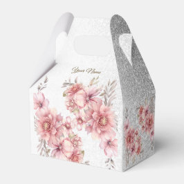 Party Pink Aquarell Blume Shiny Glitzer Moderne Geschenkschachtel