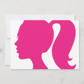 Party Pink Bachelorette Einladung (Rückseite)