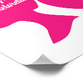 Party Pink Bachelorette Poster (Ecke)