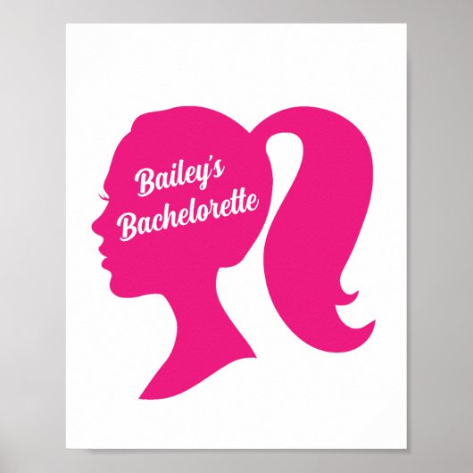 Party Pink Bachelorette Poster (Vorne)
