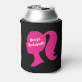 Party Pink & Black Bachelorette Dosenkühler (Kanne Rückseite)
