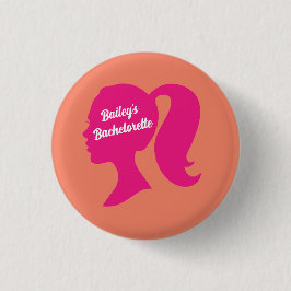 Party Pink & Orange Bachelorette Button