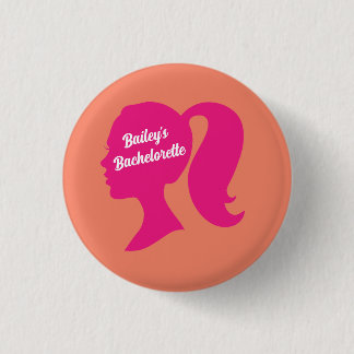 Party Pink & Orange Bachelorette Button