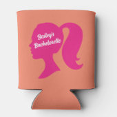 Party Pink & Orange Bachelorette Dosenkühler (Rückseite)