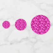 Party Pink Pixels Konfetti, Pixelart-Muster Konfetti (Vorderseiten)