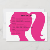 Party Pink Weekend Einladung (Rückseite)