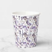 Party Pirate Aquarell Meerjungfrauen Delphine Pappbecher (Links)