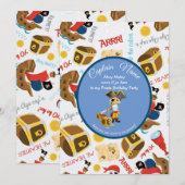 Party Pirate Einladung (Vorne/Hinten)