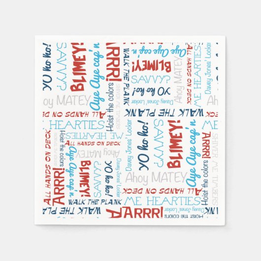 Party Pirate Napkins Serviette (Vorderseite)