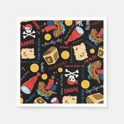 Party Pirate Napkins Serviette (Vorderseite)