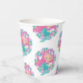 Party Pirate rosa mermaids Paper Cups Pappbecher (Vorderseite)