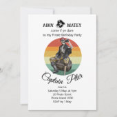 Party Pirate Skeleton Einladung (Vorderseite)