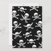 Party Pirate Skeleton Einladung (Rückseite)