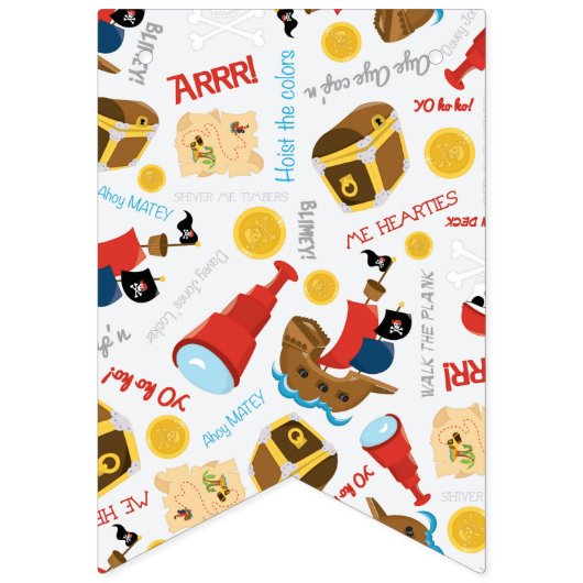 Party Pirate Thema Jagd Flaggen (Zweite Fahne)