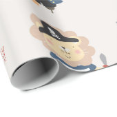 Party Piratenwrapping Paper für die Crew von Tiere Geschenkpapier (Rolleneckpunkt)