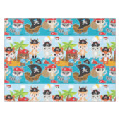 Party Pirates Boy Birthday Tischdecke (Vorderseite (Horizontal))