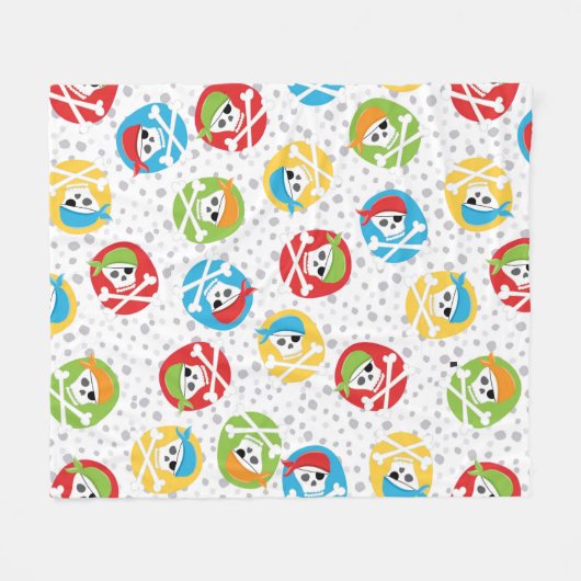 Party Pirates Fleecedecke (Vorderseite (Horizontal))