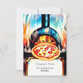 Party Pizza zum Geburtstag Dankeskarte