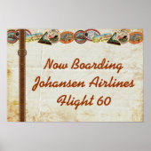 Party-Plakat für Reisegepäck Poster (Vorne)