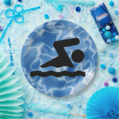 Party-Plakette für Schwimmpapier Pappteller (Party)