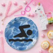 Party-Plakette für Schwimmpapier Pappteller (Party)