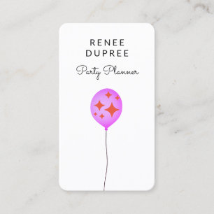 Party Planer Ballon Business Card Visitenkarte