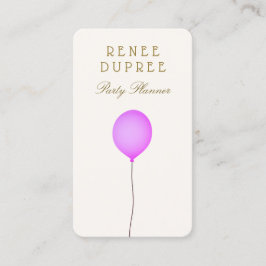 Party Planer Ballon Business Card Visitenkarte