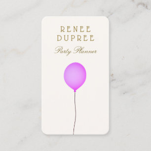 Party Planer Ballon Business Card Visitenkarte