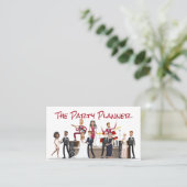 Party Planer Business Ca Visitenkarte (Stehend Vorderseite)