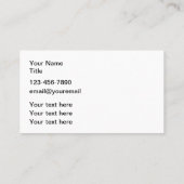 Party Planer Business Cards Visitenkarte (Rückseite)