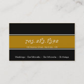 Party-Planer-Geschäfts-Karte - nobler GoldGlitzer Visitenkarte (Rückseite)