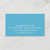 Party-Planer-Geschäfts-Karte Visitenkarte (Rückseite)