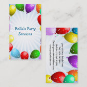 Party-Planer-Geschäfts-Karte Visitenkarte (Vorne/Hinten)