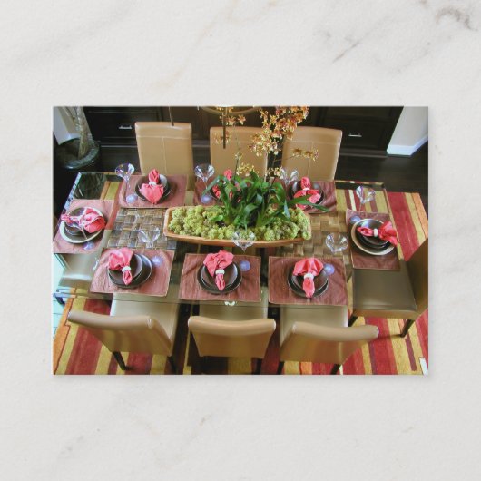 Party-Planer-Geschäfts-Karte Visitenkarte (Vorderseite)