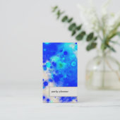 Party-Planer-Geschäfts-Karten-abstrakte Punkte u. Visitenkarte (Stehend Vorderseite)