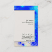 Party-Planer-Geschäfts-Karten-abstrakte Punkte u. Visitenkarte (Rückseite)