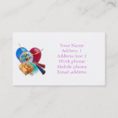 PARTY-PLANER-GESCHÄFTS-KARTEN-SCHABLONE VISITENKARTE (Rückseite)