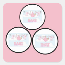 PARTY-PLANER QUADRATISCHER AUFKLEBER