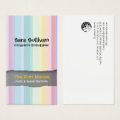 Party-Planer Special Skills Service PastelStreifen (Vorne & Hinten)