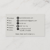 Party-Planer-und Ereignis-Catering-Versorgungen Visitenkarte (Rückseite)