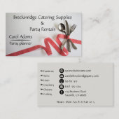 Party-Planer-und Ereignis-Catering-Versorgungen Visitenkarte (Vorne/Hinten)