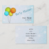 Party Planer Visitenkarte (Vorne/Hinten)
