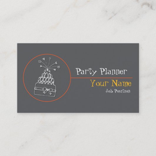 Party Planer Visitenkarte (Vorderseite)