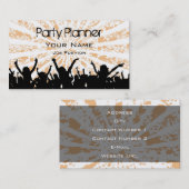 Party Planer Visitenkarte (Vorne/Hinten)