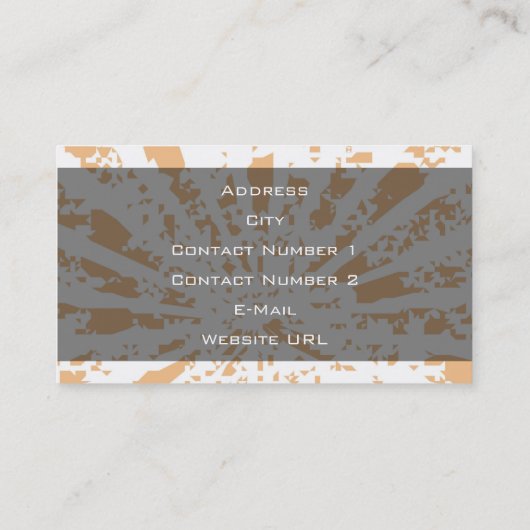 Party Planer Visitenkarte (Rückseite)